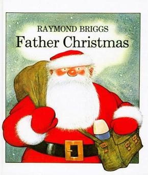 Book cover for FATHER CHRISTMAS: a pencil drawn Father Christmas under the title