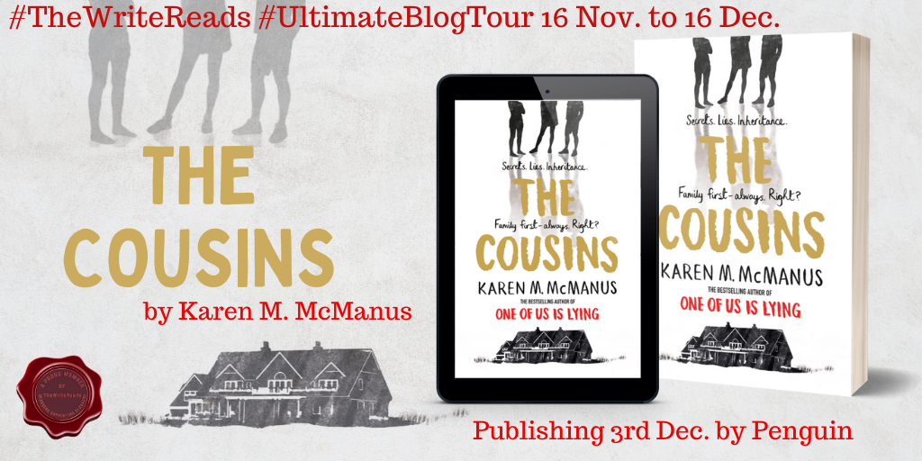 Blog tour graphic with title next to image of book